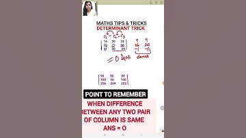 DETERMINANT SHORT TRICK IN 1 SEC | 3×3 DETERMINANT | IIT JEE| NDA | FAST CALCULATION # shorts