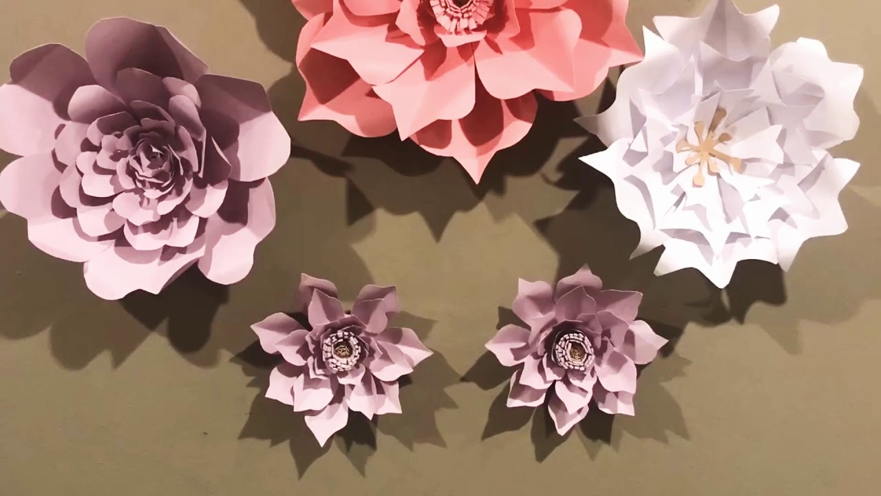 Paper flower - YouTube