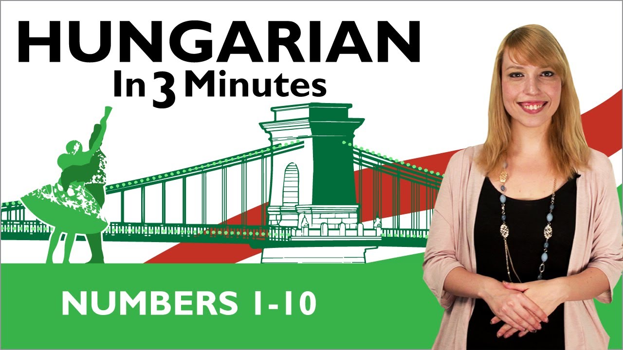 ⁣Learn Hungarian - Hungarian In Three Minutes - Numbers 1-10