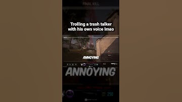 Trolling a trash talker with his own voice lmao