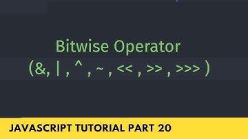 What is Bitwise Operator in JavaScript Tutorial Part - [20]