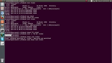 Change file and folder permission on ubuntu : chmod & chown command in linux