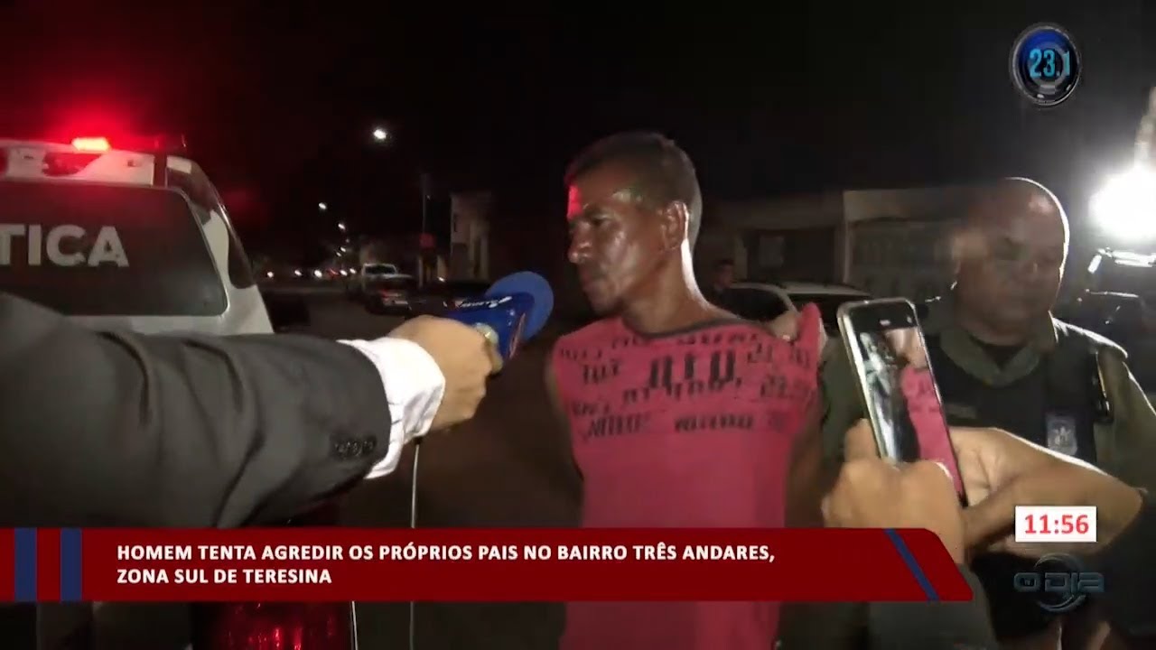 Homem tenta agredir os próprios pais no bairro Três Andares 23 10 2023