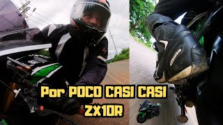 Kawasaki Zx10R Fuego En Carretera Casi Casi.