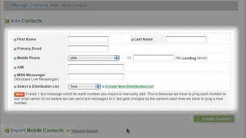 Mobile Marketing - All In One -Import Contacts Basic Tutorial Video.flv