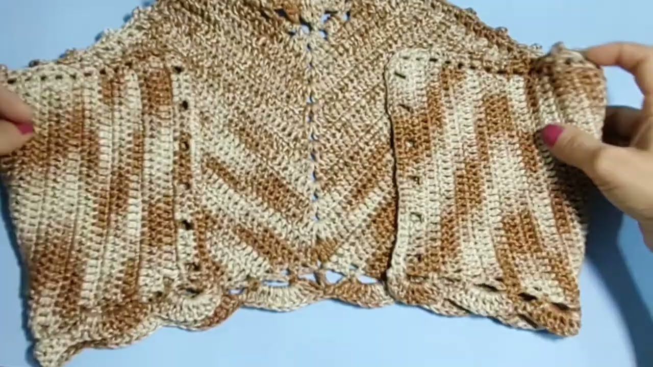 cropped de crochê  fácil ( parte 2)