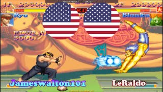 Super Street Fighter 2 Turbo ➤ Jameswalton101 (Usa) vs LeRaldo (Usa) 超级街霸2X