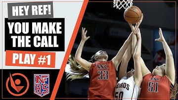 Hey Ref! Simple block charge play. You Make the Call #youmakethecall #abetterofficial
