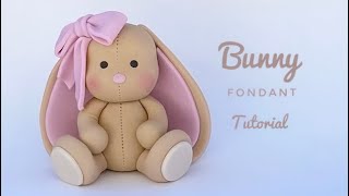 How to make a cute Fondant Bunny topper