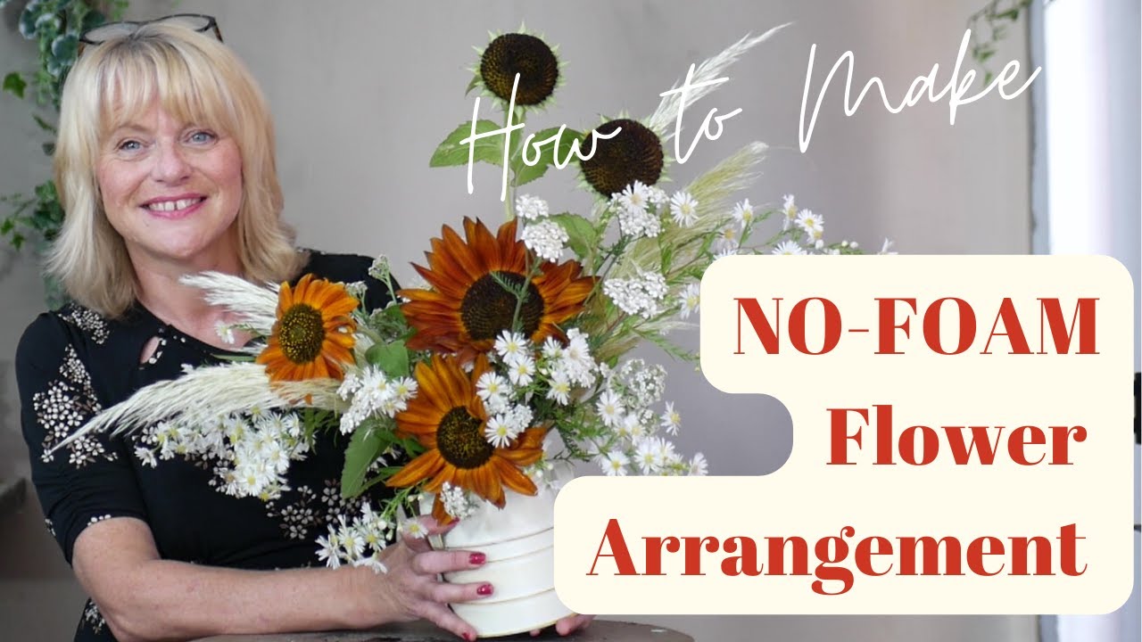 NO FOAM FLOWER ARRANGEMENT - FLORISTRY/FLOWER ARRANGING - How to