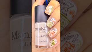 Autumn Scrapbook 🍁✂️ www.maniology.com Código Dcto: YEKA10 💅 #nails #nailsvideos #nailstamping