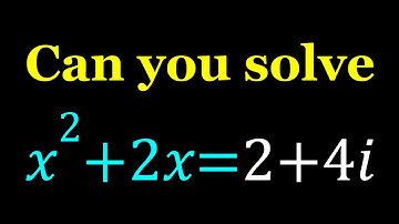 A Complex Quadratic Equation | Complex Numbers
