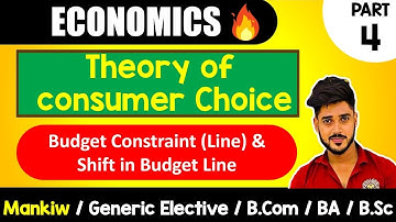 Budget Line (Constraints) | Ch-21 : Theory of Consumer choice | Mankiw, GE, B.com, BA, B.Sc, sem1
