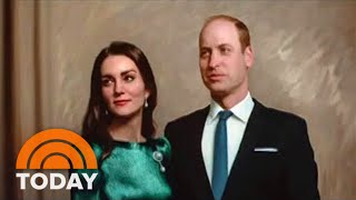 Get A First Look At William And Kate’s First  Portrait