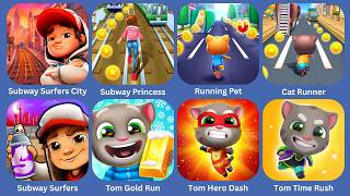 Subway Surfers City,Subway Princess,Running Pet,Cat Runner,Subway Surfers,Tom Gold Run,Tom Hero Dash screenshot 3