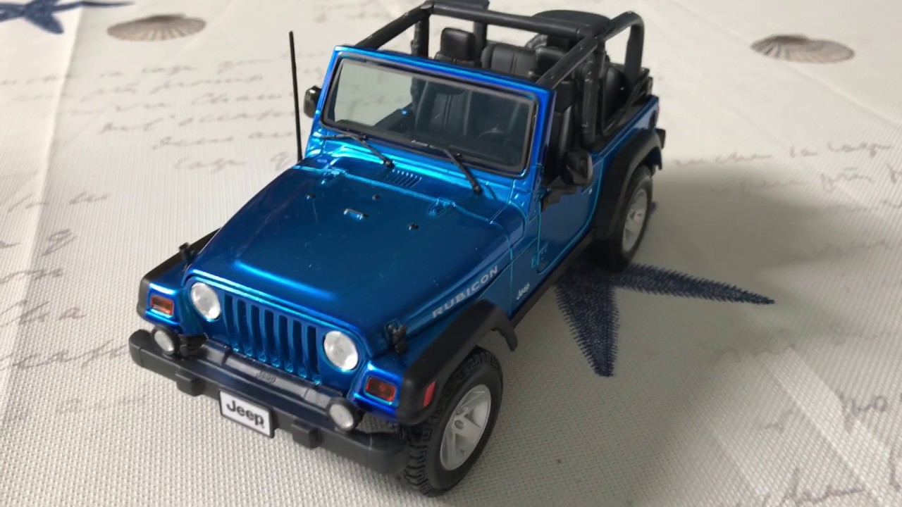 Review of 2003 Jeep Wrangler Rubicon by Maisto (Scale 1/18) - YouTube