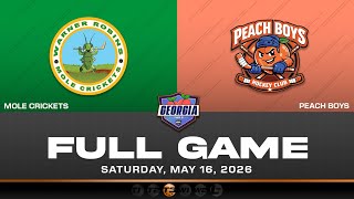 NBHL Georgia Tier 3: Warner Robins Mole Crickets vs. Georgia Peach Boys (05/16/2026)