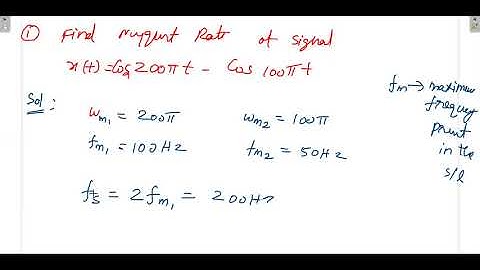 4.2(b) Nyquist Rate and Problems