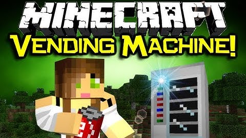 Minecraft VENDING MACHINE MOD Spotlight - Awesome & Refreshing! (Minecraft Mod Showcase)