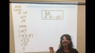 Introduction to a square root multiplication
