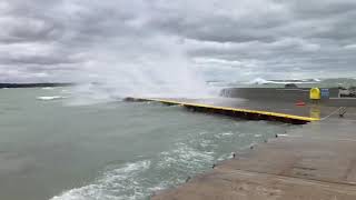 The new Port Elgin breakwall