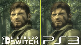 Metal Gear Solid 3 Master Collection vs HD Collection (Switch vs PS3) Early Graphics Comparison