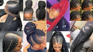 🔥Trending Ghana Weaving Hairstyles for Women||Stylish Cornrows Feed-in Braids Hairstyles ideas  screenshot 4