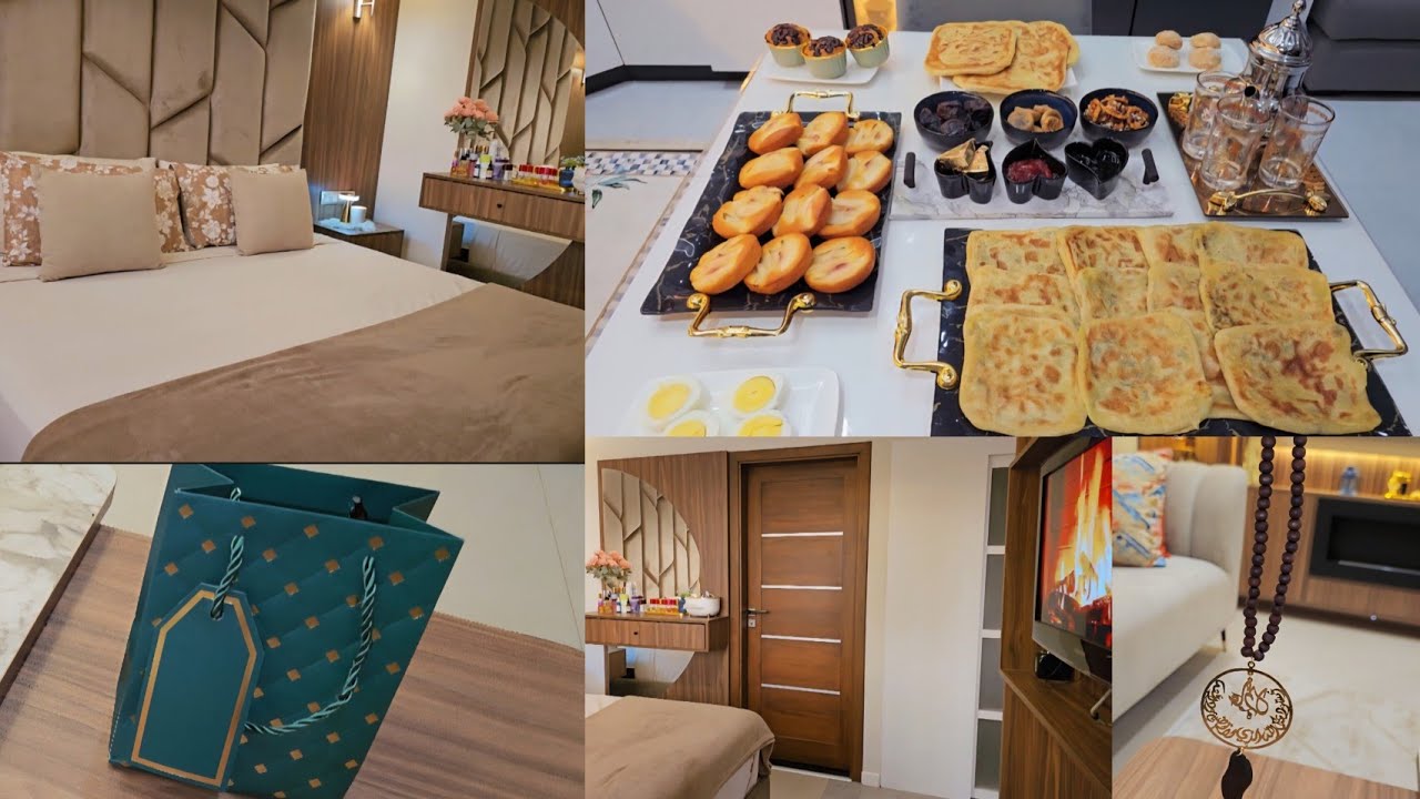 روتين من صباح حتى المساء🏠فكرة لهدية بسيطةوراقية🎁مائدة كوتي متنوعة مالح وحلو💞ترتيب وتعطير غرفة النوم💕