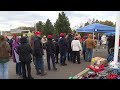 Trump supporters line up ahead of his rally in Scranton, Pennsylvania | AFP