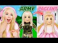 ARMY GIRL TO PAGEANT QUEEN IN BROOKHAVEN! (ROBLOX BROOKHAVEN RP)