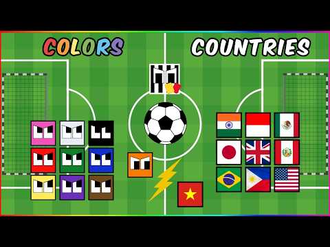 Colors vs Countries - Square Football