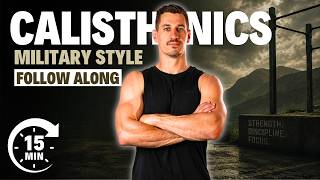 15 Min Military Calisthenics Workout | Beginner Options