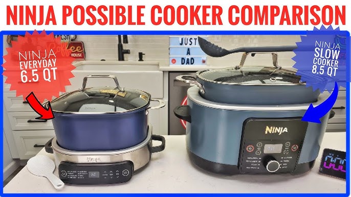  Ninja MC1010 Foodi PossibleCooker PLUS - Sous Vide & Proof  6-in-1 Multi-Cooker, with 8.5 Quarts, Slow Cooker, Dutch Oven & More, Glass  Lid & Integrated Spoon, Nonstick, Oven Safe Pot to