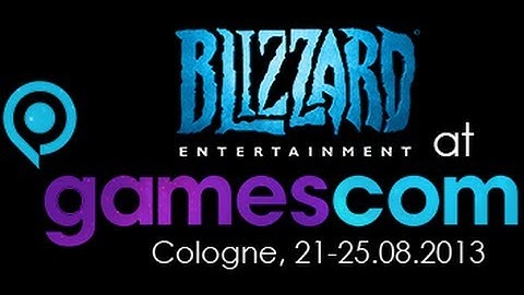 the (fire) show at the blizzard booth GamesCom