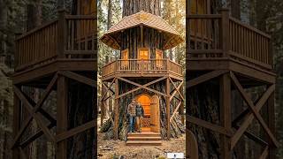 We Turned a Giant Tree Into a Luxury Sauna Cabin #timbercabin #extraspace #jungleroom