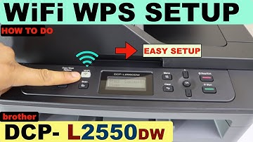 Brother DCP-L2550dw WiFi Setup using the WPS Method.
