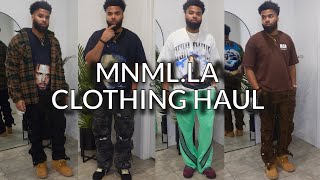 MNML CLOTHING HAUL 2024 Men streetwear trends ( outfit inspo + Clothing review) Resimi