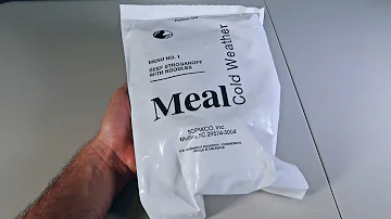 Testing US Military Cold Weather MRE (Meal Ready to Eat) Menu NO 1