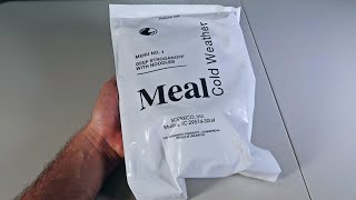 Testing US Military Cold Weather MRE (Meal Ready to Eat) Menu NO 1
