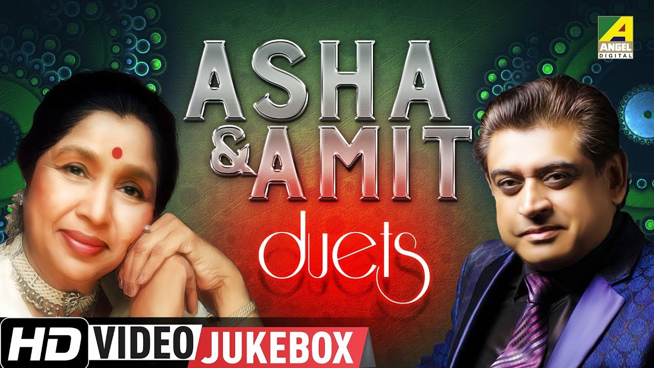 Asha Amit Duet Songs  Evergreen Romantic Hit Bengali Movie Songs Video Jukebox
