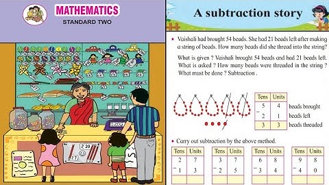 Std. 2nd Mathematics (A subtraction story) Page no.32