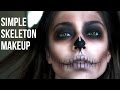 Simple Skeleton Makeup// Last Minute Halloween