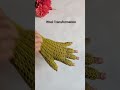 Wool Transformed To Crochet Gloves Crochetgloves Crochetfreepattern