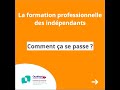 Prise en charge de nos formations pour les indpendantes