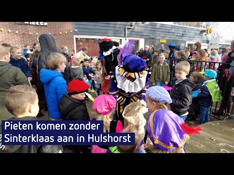 Pieten komen zonder Sinterklaas aan in Hulshorst