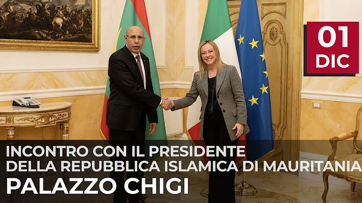 Il Presidente Meloni incontra il Presidente della Repubblica Islamica di Mauritania