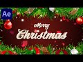 Merry Christmas Text Animation in After Effects - After Effects Tutorial | No Plugins Required