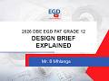 2026 DBE EGD PAT Grade 12 - Design brief