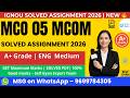 MCO 05 Solved Assignment 2026 in English | MCom IGNOU | Easy PDF Download ✅