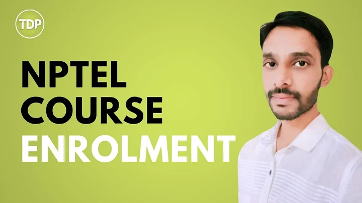 NPTEL Course Registration | Enrolment Explained | The Dawn Publishers